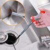 Metal Flexible 90 cm Drain Wire Toilet Clogged Drains Catcher
