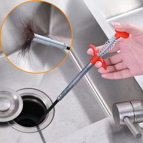 Metal Flexible 90 cm Drain Wire Toilet Clogged Drains Catcher
