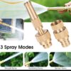 Pack of 2 Portable Water Sprayer Nozzle Adjustable High Pressure Car Washing Garden Hose Sprinkler System Car Wash Watering Water Spray Nozzle