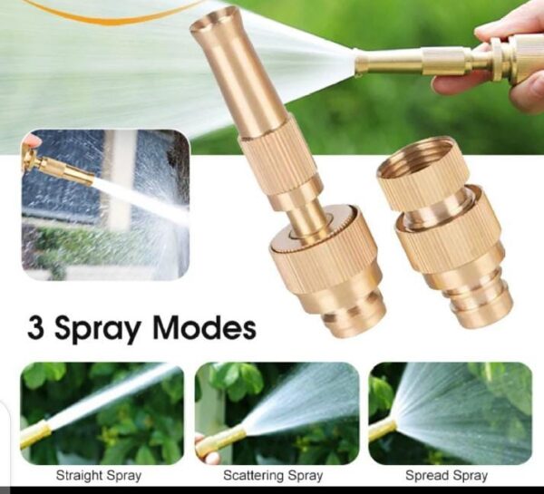 Pack of 2 Portable Water Sprayer Nozzle Adjustable High Pressure Car Washing Garden Hose Sprinkler System Car Wash Watering Water Spray Nozzle