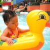 Duck Baby Floats Tube, Inflatable Duck Pool Float, Baby Floating Seat, Children Swim Ring, Kids Inflatable Floats, Yellow Duck Seat Boat for Toddler