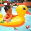 Duck Baby Floats Tube, Inflatable Duck Pool Float, Baby Floating Seat, Children Swim Ring, Kids Inflatable Floats, Yellow Duck Seat Boat for Toddler