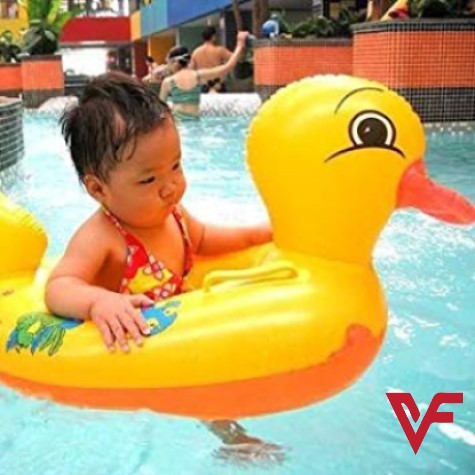 Duck Baby Floats Tube, Inflatable Duck Pool Float, Baby Floating Seat, Children Swim Ring, Kids Inflatable Floats, Yellow Duck Seat Boat for Toddler