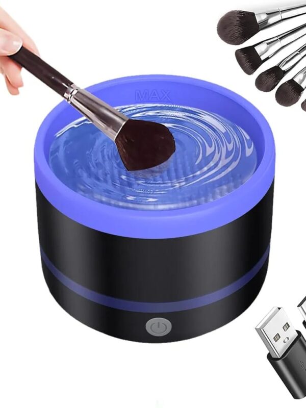 Makeup & Paint Brush Cleaner Machine - Electric  (Random color)