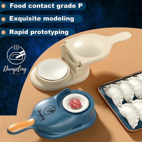2 in 1 Dumpling Wrapper Tool Food Grade Manual Dumpling Maker Mold - Without Box (Random color)