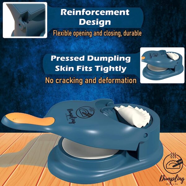 2 in 1 Dumpling Wrapper Tool Food Grade Manual Dumpling Maker Mold - Without Box (Random color)