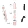 Kemei 4 in 1 Rechargeable Hair Remover Shaver Ladies epilator - KM-3024 (Random color)