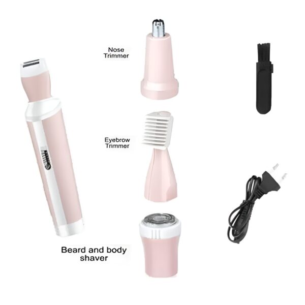 Kemei 4 in 1 Rechargeable Hair Remover Shaver Ladies epilator - KM-3024 (Random color)