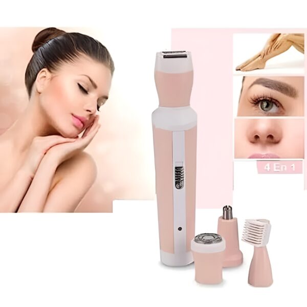 Kemei 4 in 1 Rechargeable Hair Remover Shaver Ladies epilator - KM-3024 (Random color)