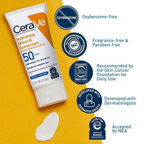 Cerave 4-in-1 Skincare Bundle: Skin Renewing Night Cream, Hydrating Sunblock, Acne Cleanser & Skin Renewing Retinol Serum
