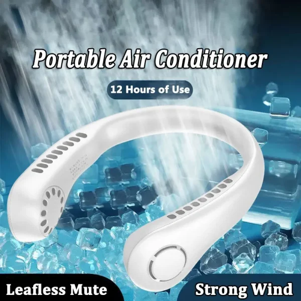 Portable Rechargeable Bladeless Neck Fan